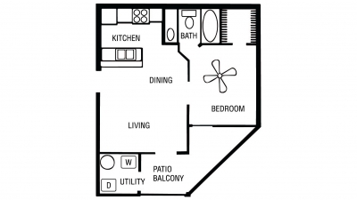 Azalea  - 1 Bedroom 1 Bath<br /><hr />450 sq ft