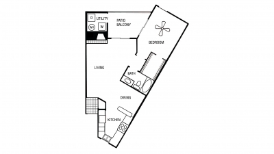 Tulip - 1 Bedroom 1 Bath<br /><hr />776 sq ft